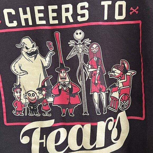 Disney Nightmare Before Christmas Cheers To‎ Fears Sweatshirt Size 2X - Picture 2 of 7